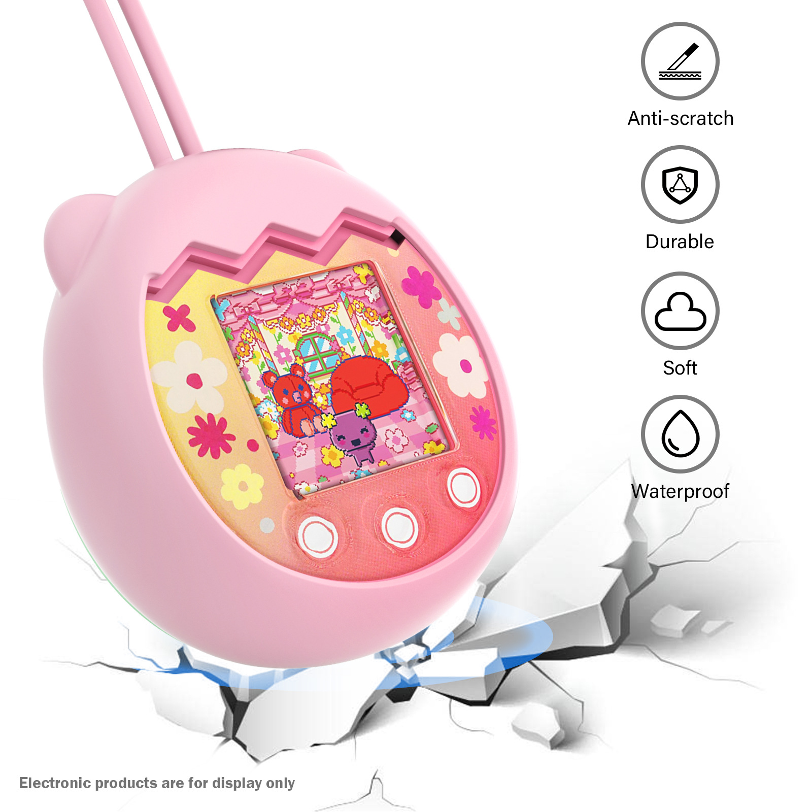 Tamagotchi Electronic Pet Virtual - Casing pelindung elektronik virtual untuk mesin