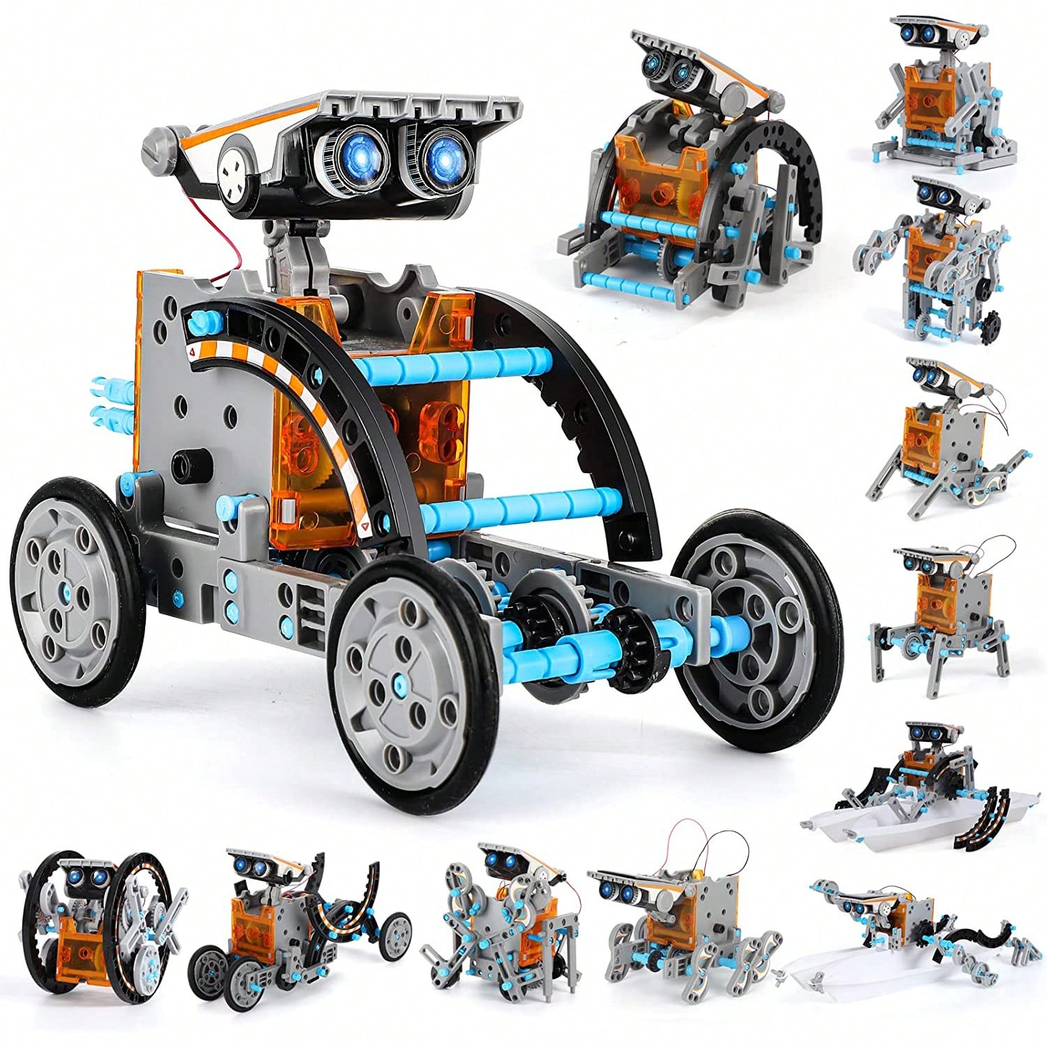 Stem Solar Robot Kit For Kids - Mainan Kit Robot Surya 12-in-1 untuk