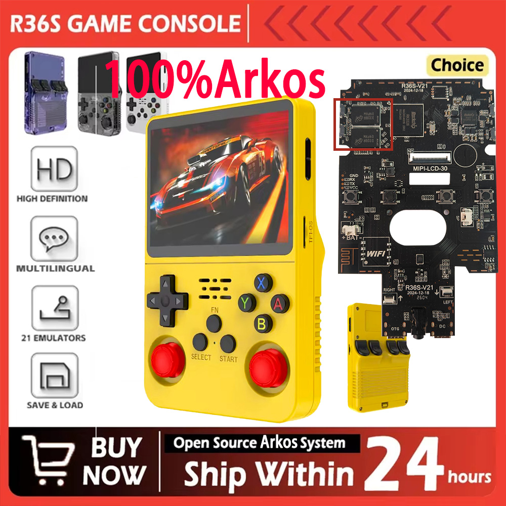 Retro Handheld Game Console R36S - R36S, Konsol Game Retro Sistem Arkos