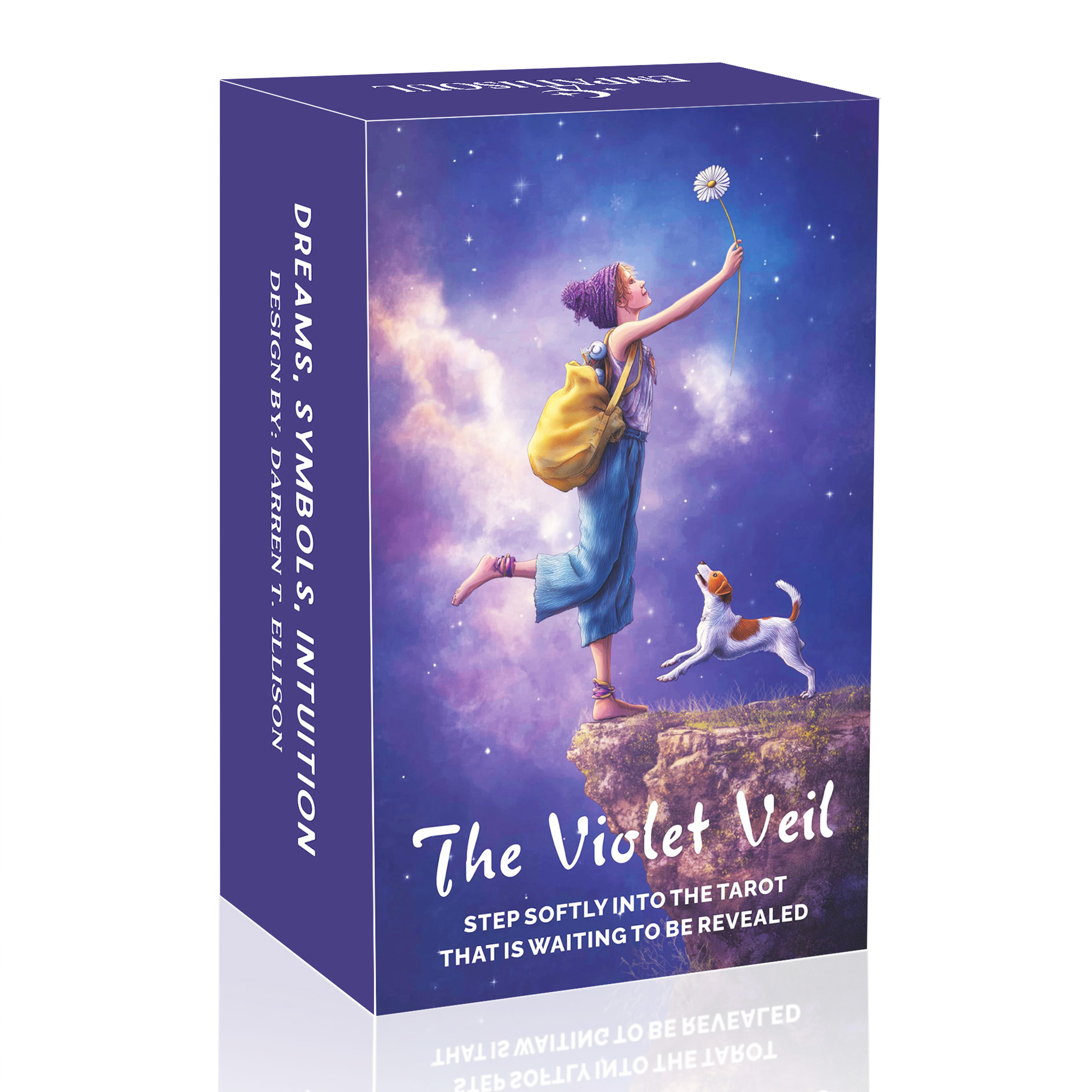 Tarot Cards Deck With Guidebook - Set Tarot Violet Veil, 78 Buah,