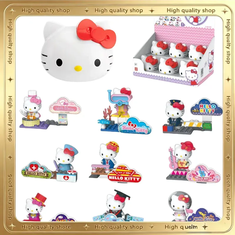 Anime Action Figure Blind Box - Sanrio Hello Kitty, Figur Aksi Anime,
