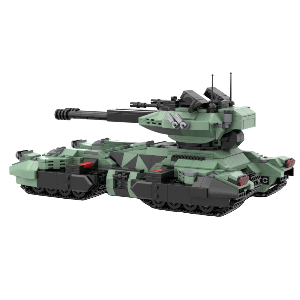 Lego Compatible Military Tank - MOC UNSC Grizzly Tank Blok Bangunan