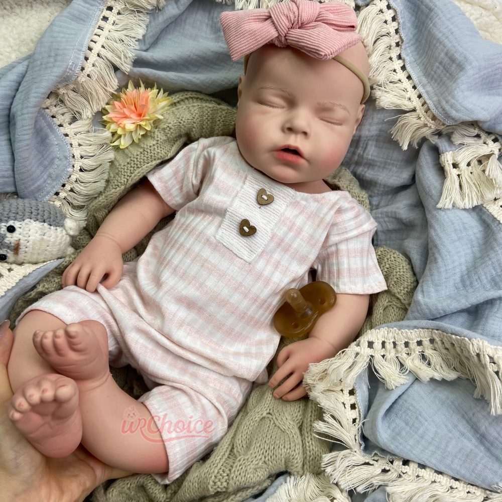 Reborn Baby Doll Silicone Realistic - Boneka Bayi Perempuan Reborn Silikon Realistis