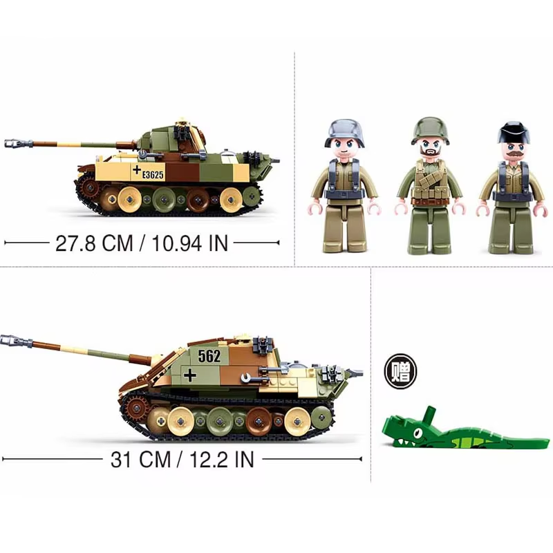 725PCS Blok Bangunan Tank Mili - Lego Compatible Military Tank ulasan dan harga