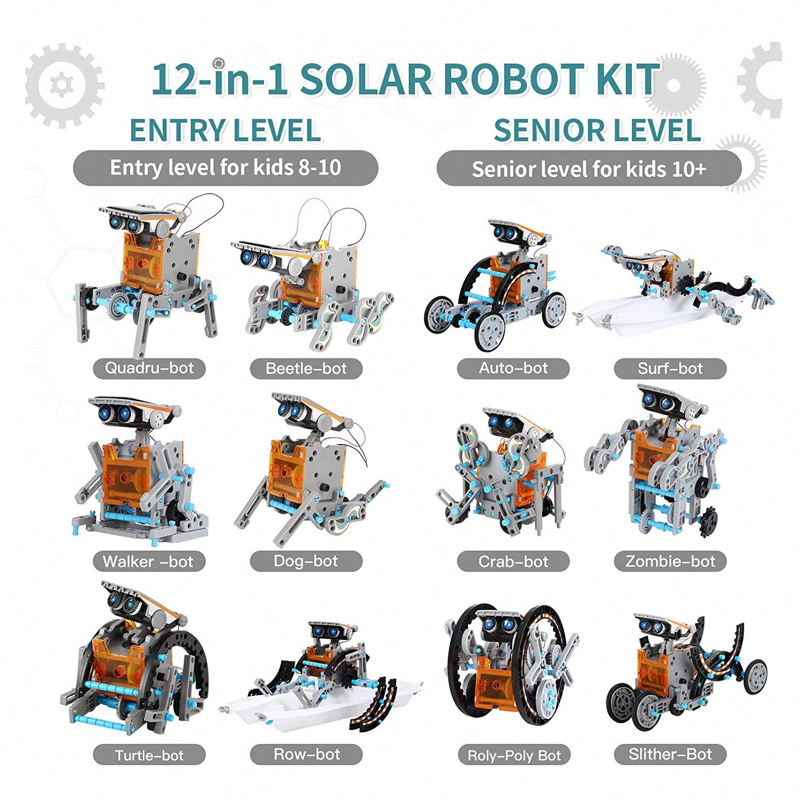 Mainan Kit Robot Surya 12-in-1 - Stem Solar Robot Kit For Kids ulasan dan harga