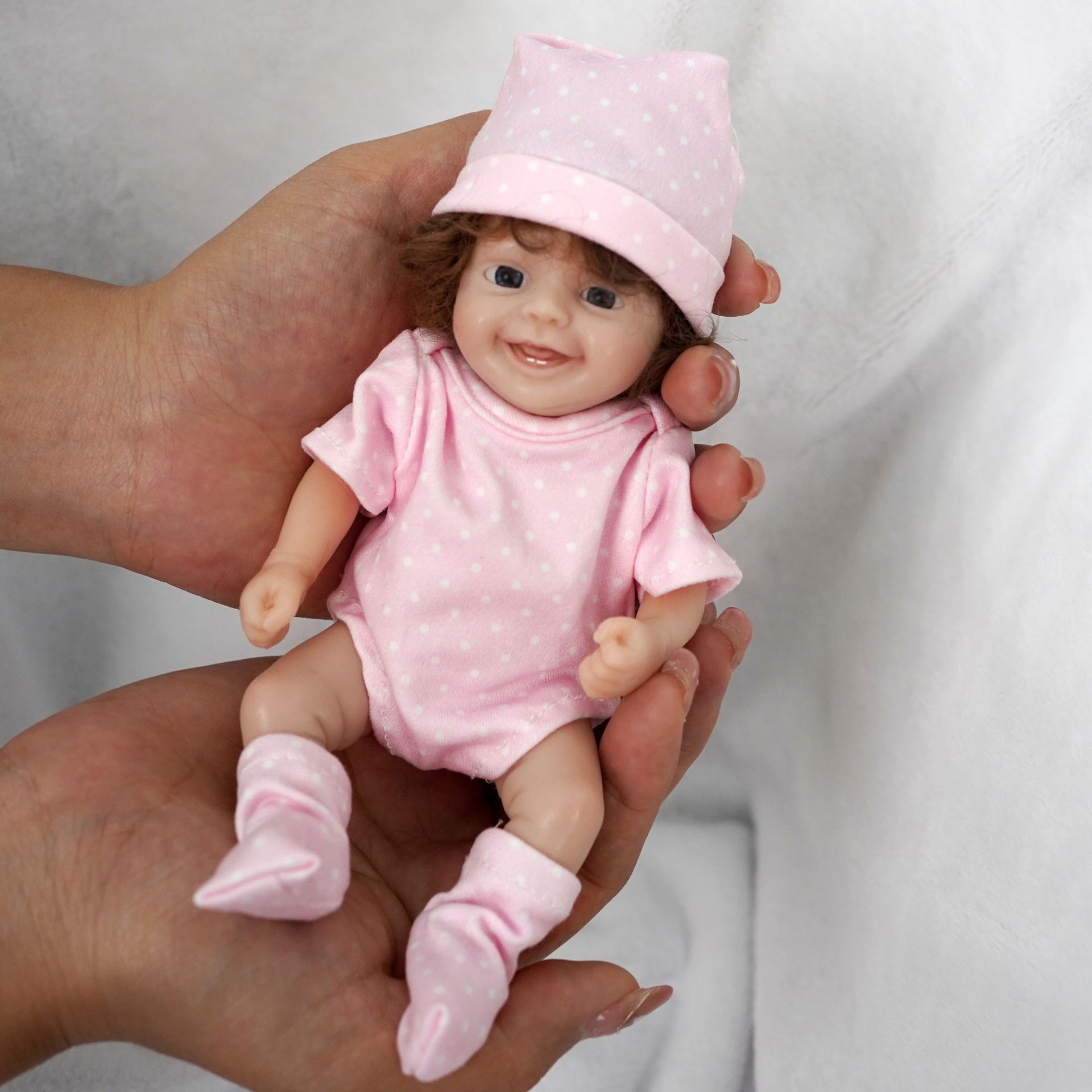 Boneka Reborn Mini Lucu 6 Inci - Reborn Baby Doll Silicone Realistic ulasan dan harga