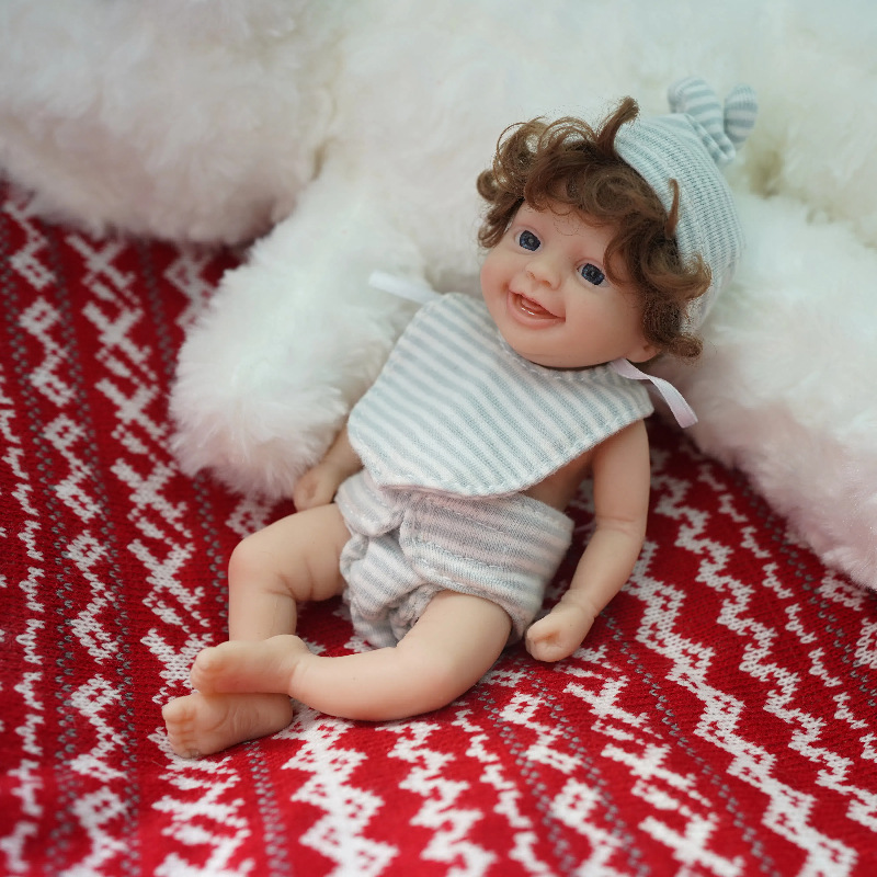 Boneka Reborn Mini Lucu 6 Inci - Reborn Baby Doll Silicone Realistic ulasan dan harga