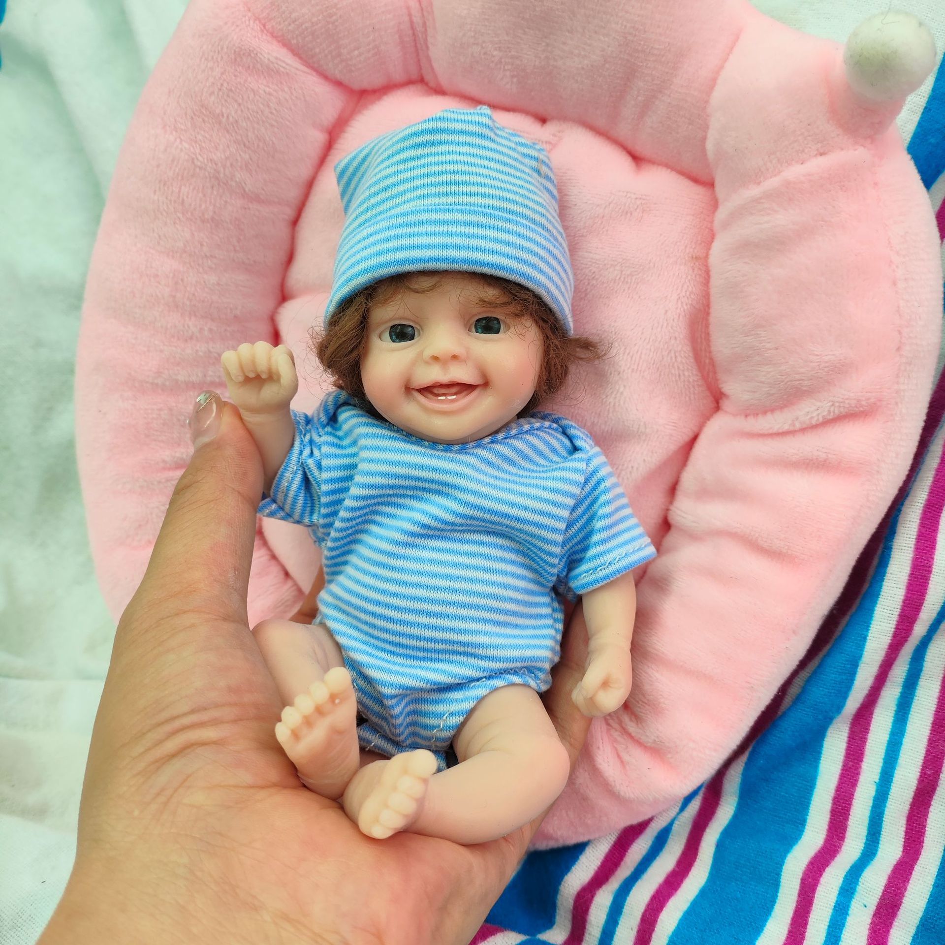 Boneka Reborn Mini Lucu 6 Inci - Reborn Baby Doll Silicone Realistic ulasan dan harga