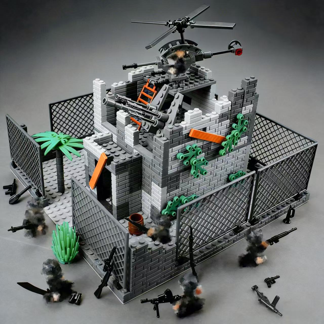 Batu Bata Bangunan Modular Pan - Lego Compatible Military Tank ulasan dan harga