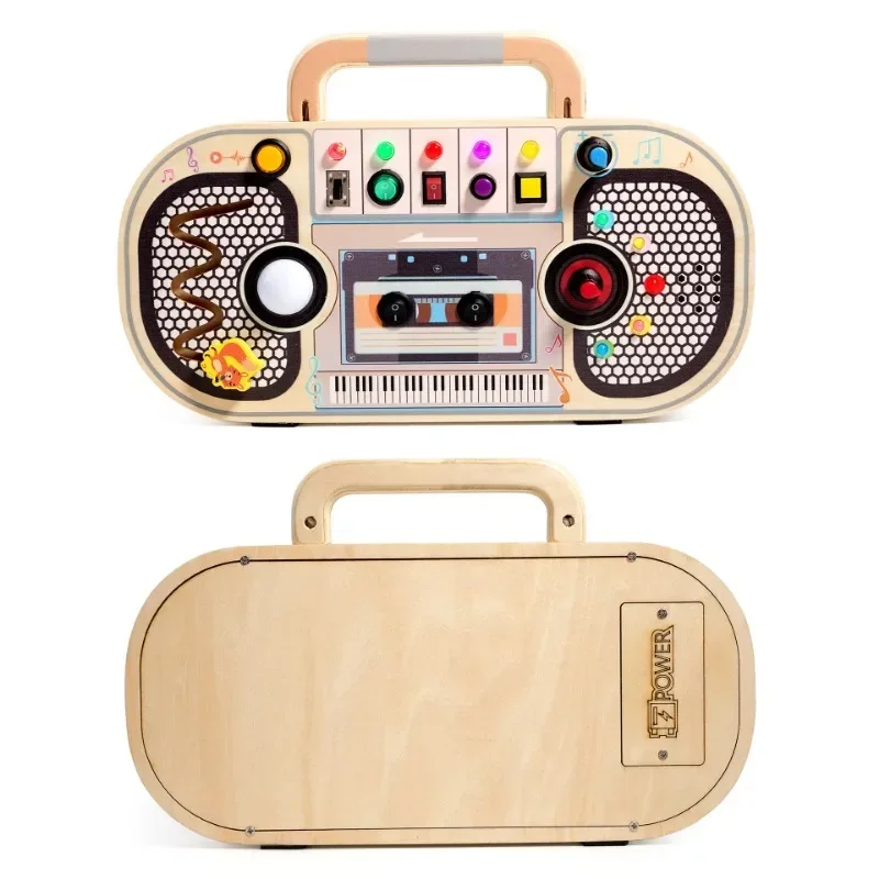 Mainan Montessori untuk Balita - Montessori Wooden Busy Board Toddler ulasan dan harga