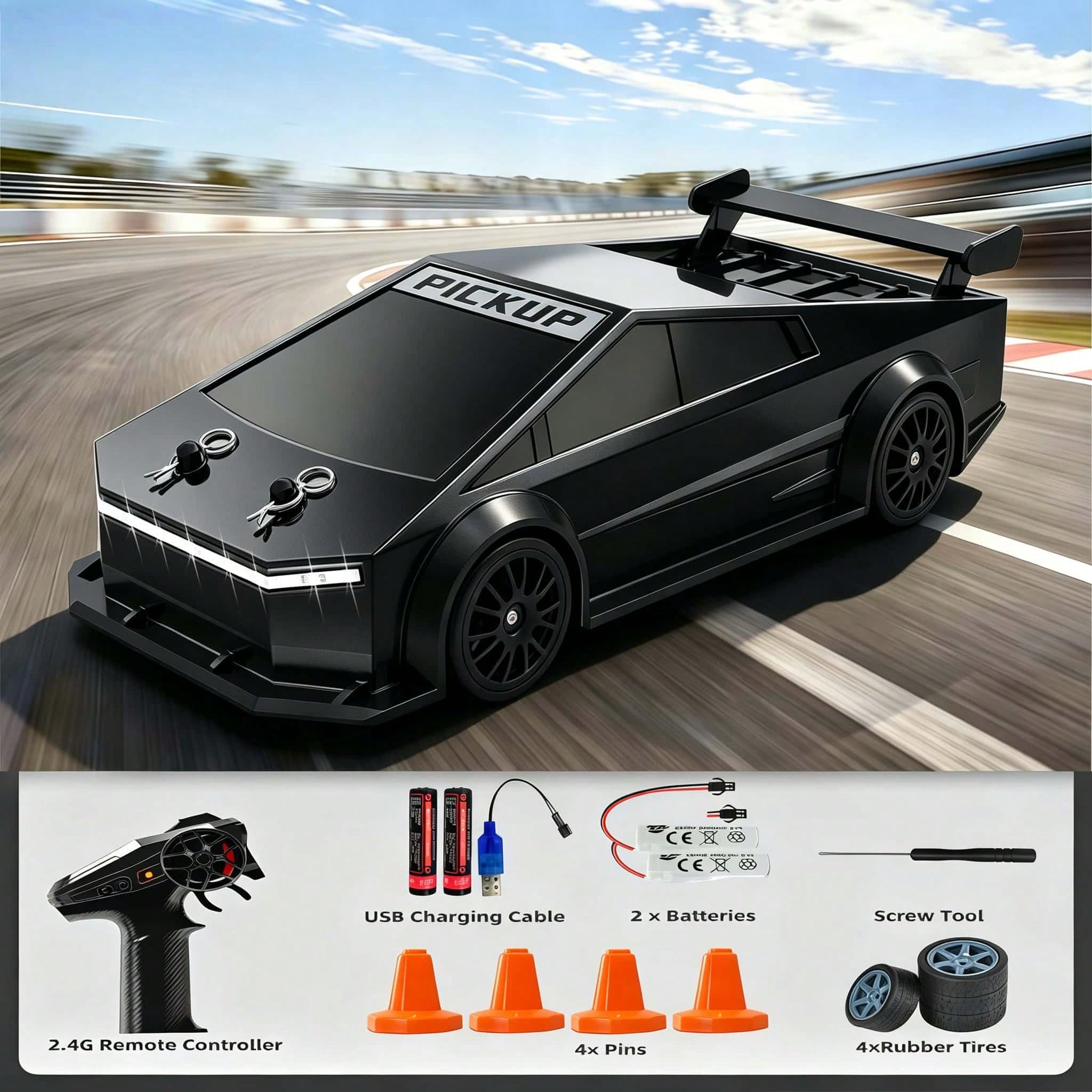 Mobil RC Drift 4WD Skala 1:24  - Rc Drift Car 1 24 Scale 4Wd ulasan dan harga