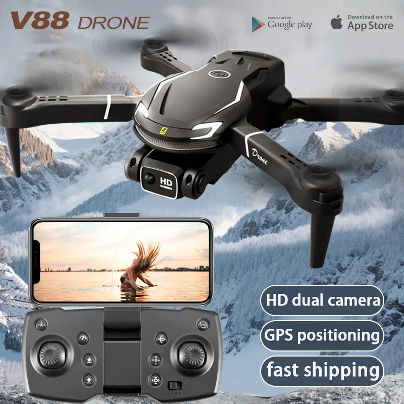 Mainan Hadiah Terlaris 2026 V8 - Fpv Brushless Rc Drone 4K ulasan dan harga