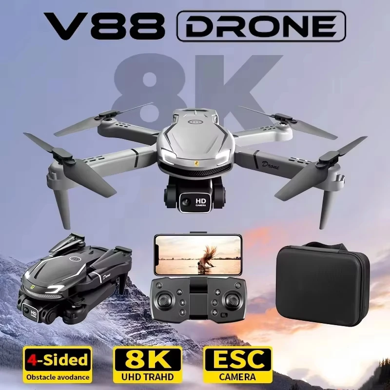 Mainan Hadiah Terlaris 2026 V8 - Fpv Brushless Rc Drone 4K ulasan dan harga