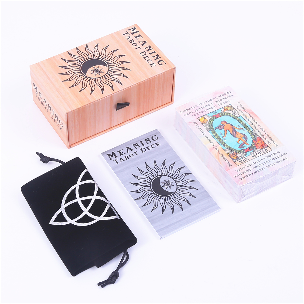 12*7cm berarti Tarot Deck di g - Tarot Cards Deck With Guidebook ulasan dan harga