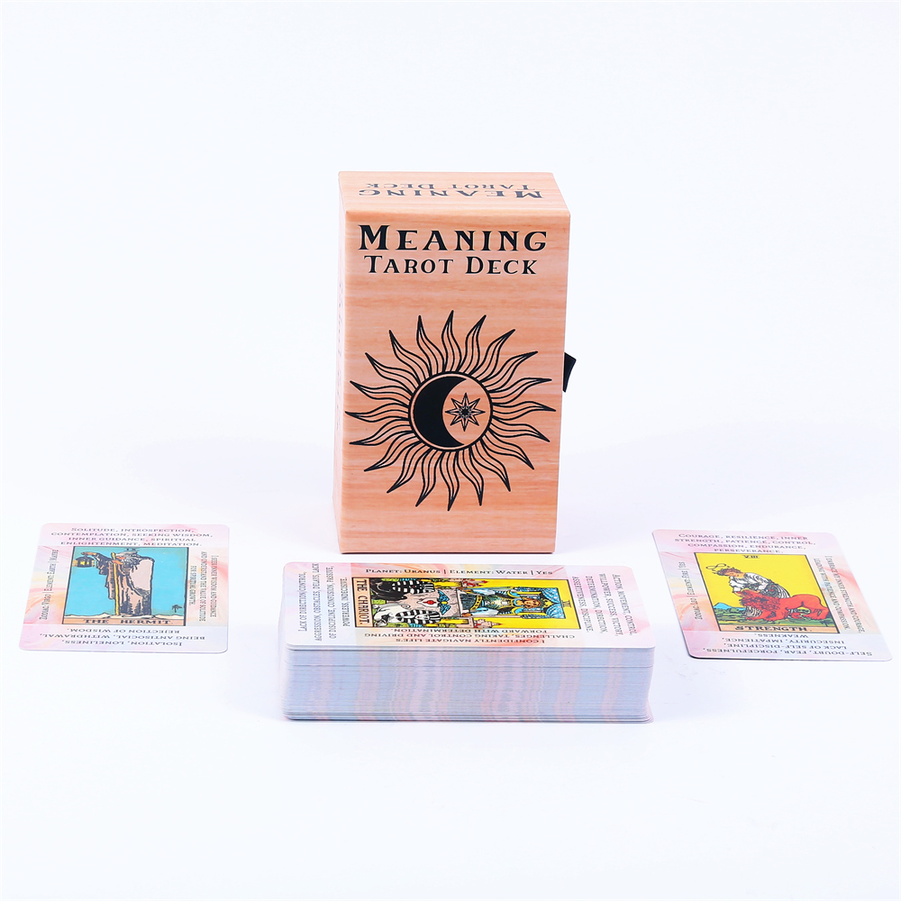 12*7cm berarti Tarot Deck di g - Tarot Cards Deck With Guidebook ulasan dan harga
