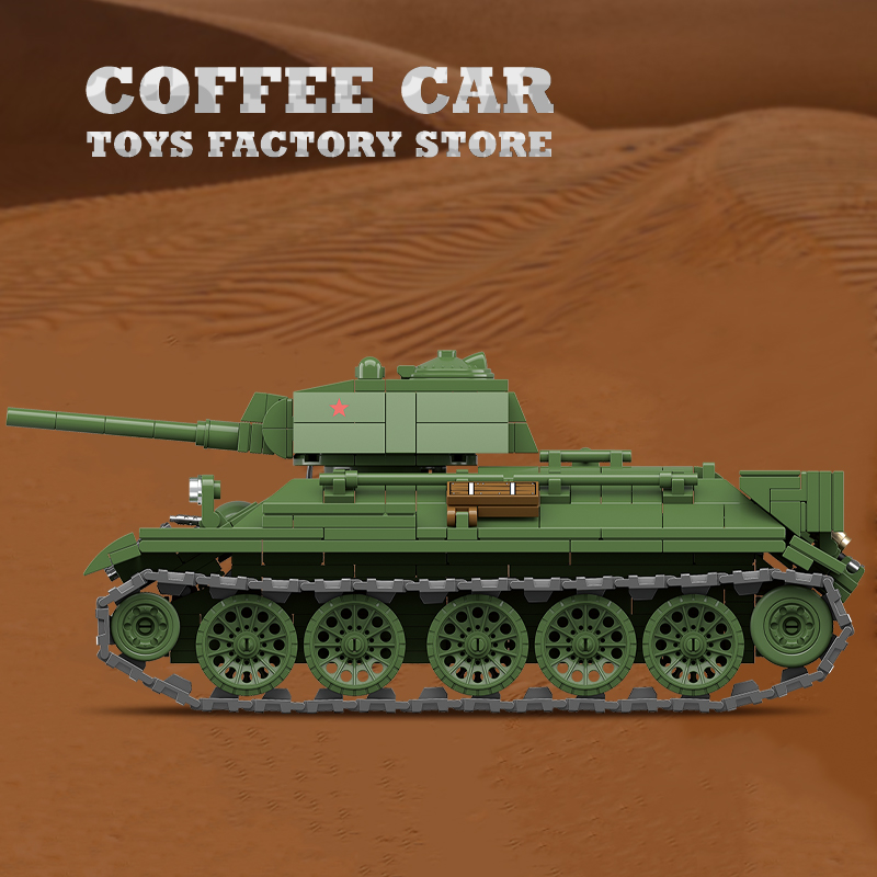 M4A3 Blok Bangunan Tank Sedang - Lego Compatible Military Tank ulasan dan harga