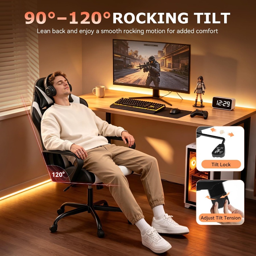 Kursi Gaming Ergonomis untuk D - Video Games ulasan dan harga