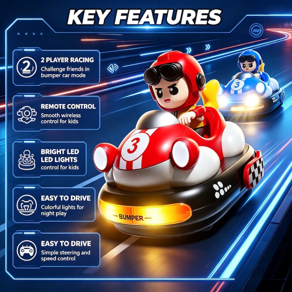 Mobil Bumper Kartun Remote Con - Remote Control Toys ulasan dan harga