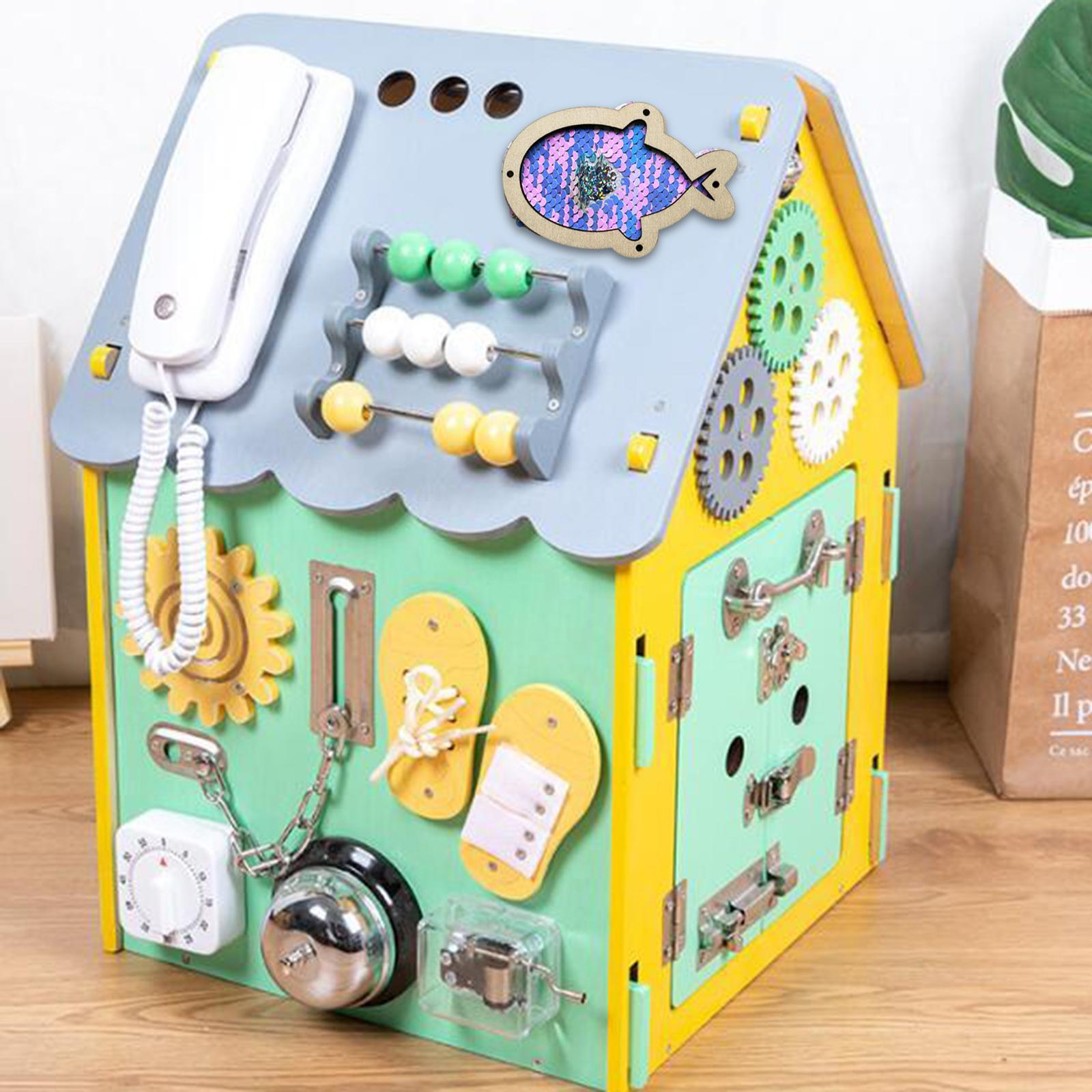 Papan Aktivitas Anak-anak deng - Montessori Wooden Busy Board Toddler ulasan dan harga